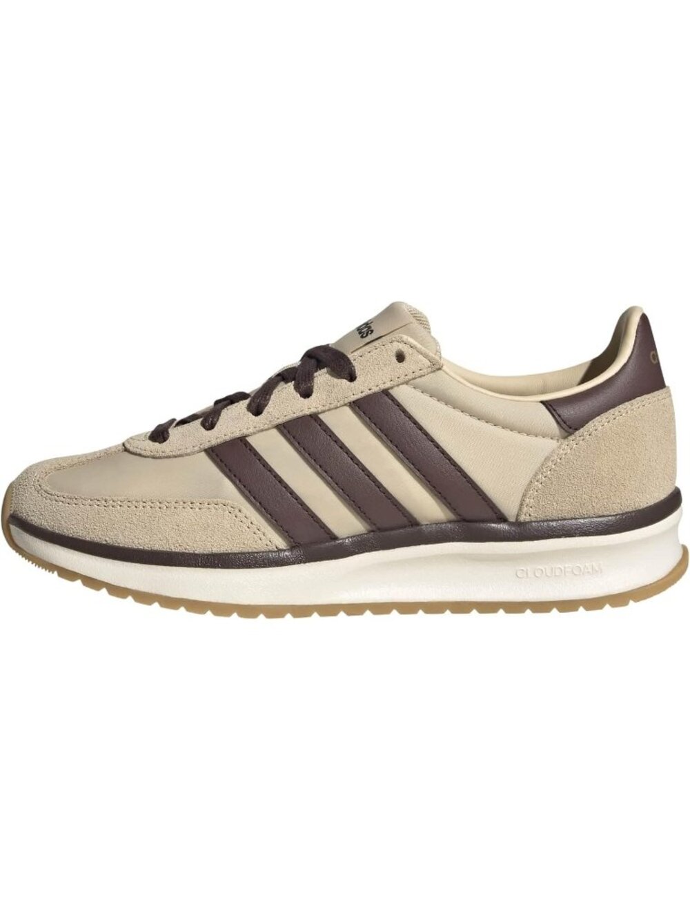 Women Sand Strata Brown Rubber Run 70s Lace-Up Closure Breathable Athletic Shoes